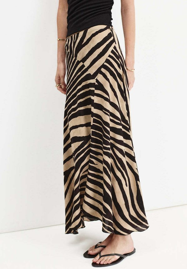 Mango ADULT - Maxi skirt - black