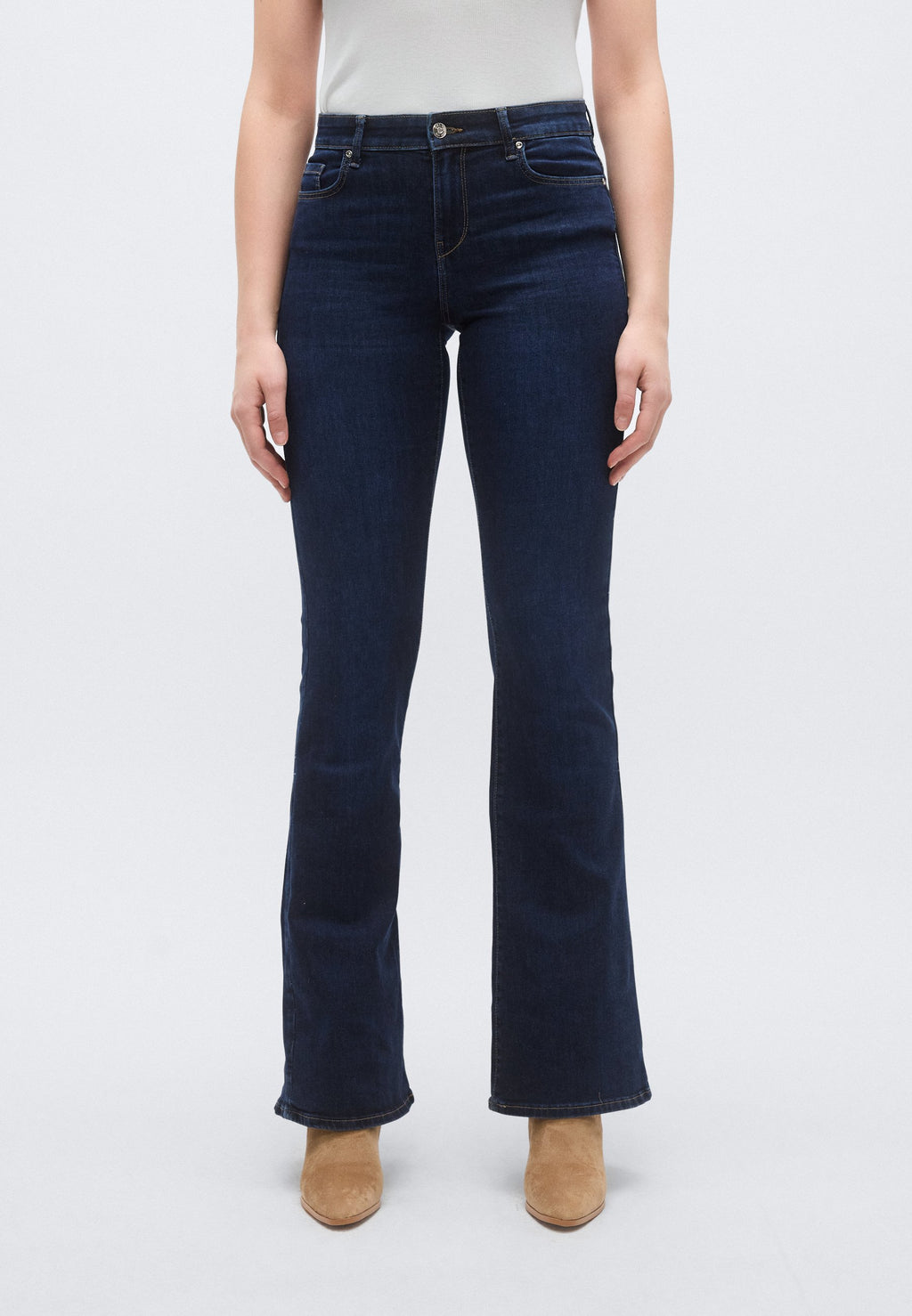 Flared fit ONLLUSH Mid waist Retro Media 3