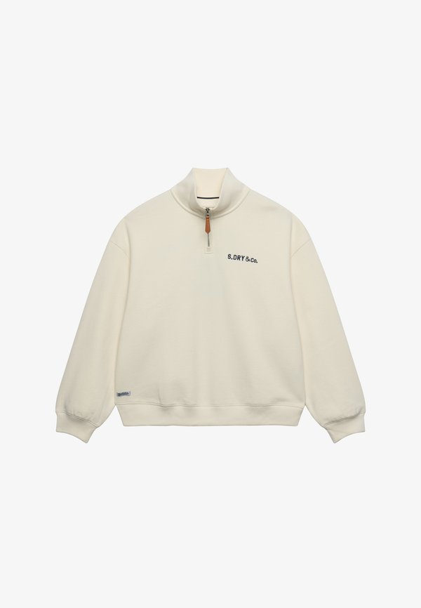 Superdry & Co SUPERDRY HERITAGE NAUTICAL HALF ZIP SWEATSHIRT.. - Sweatshirt - cream