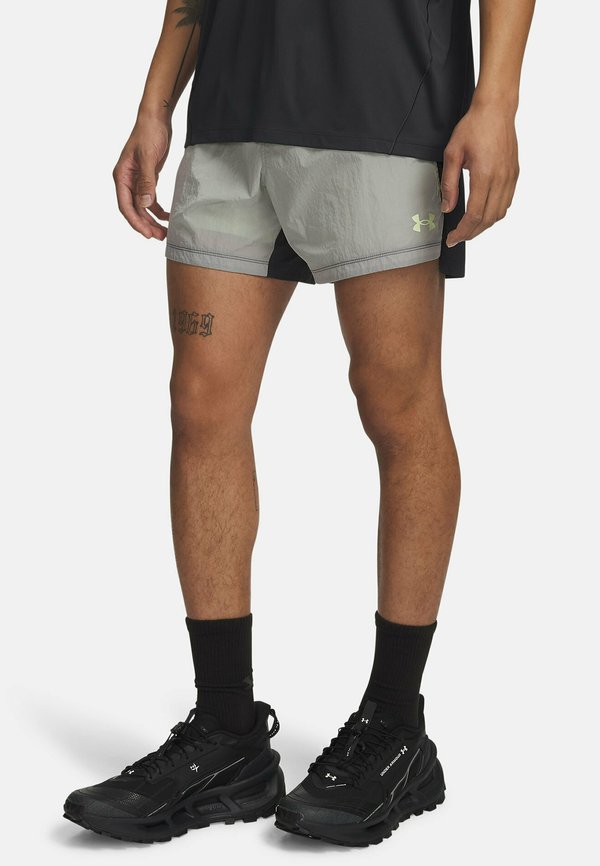 Under Armour TRAIL RUN LINED - 2-in-1 shorts - titanium