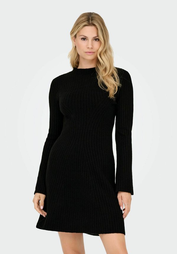 ONLY Knitted ONLMARLIN Linen Short - Jumper dress - black
