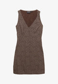 Superdry & Co PRINTED SWEETHEART MINI - Day dress - mini roses chestnut brown