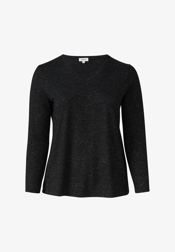 s.Oliver Long sleeved top - schwarz