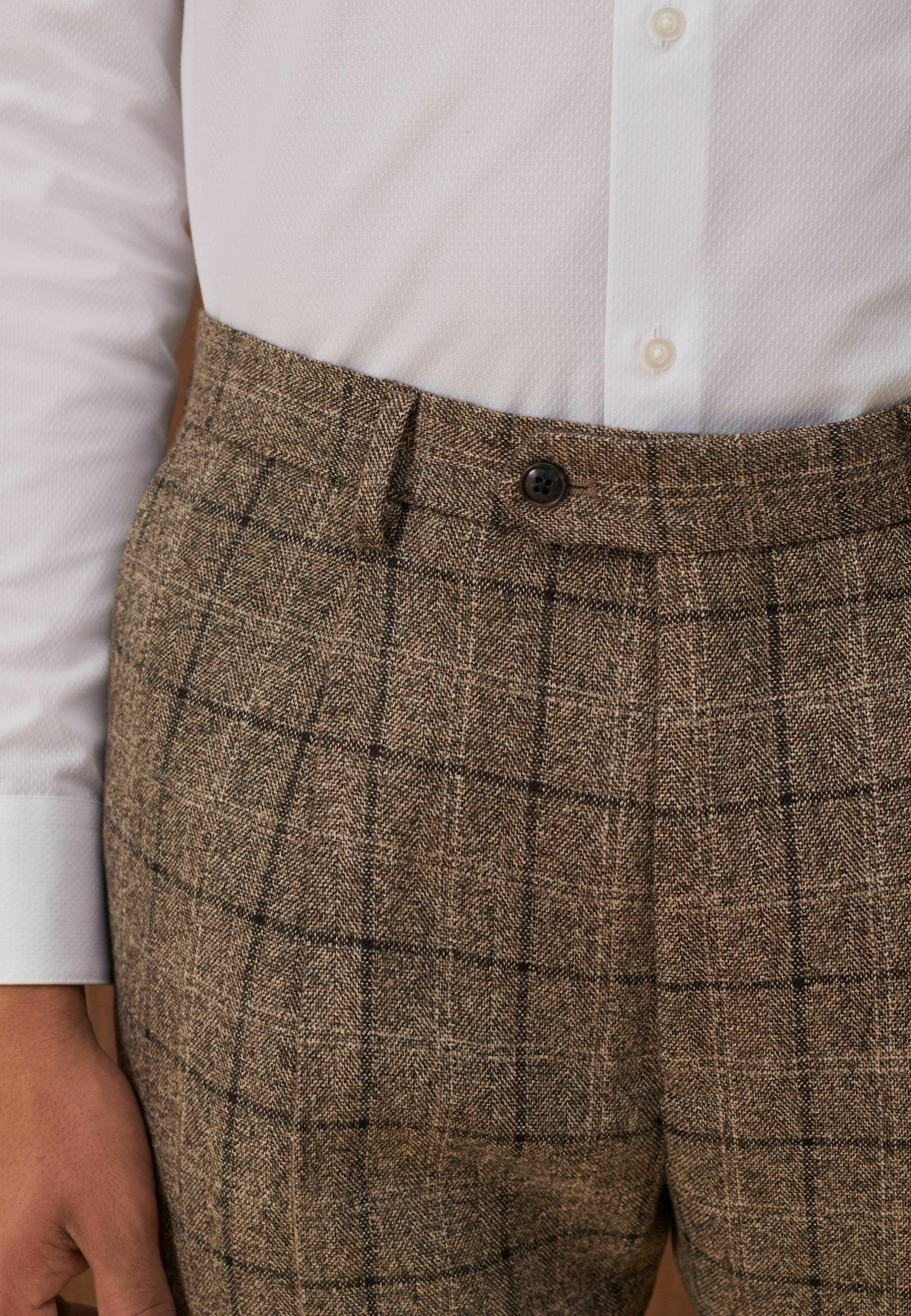 Next CHECK SUIT TROUSERS REGULAR FIT