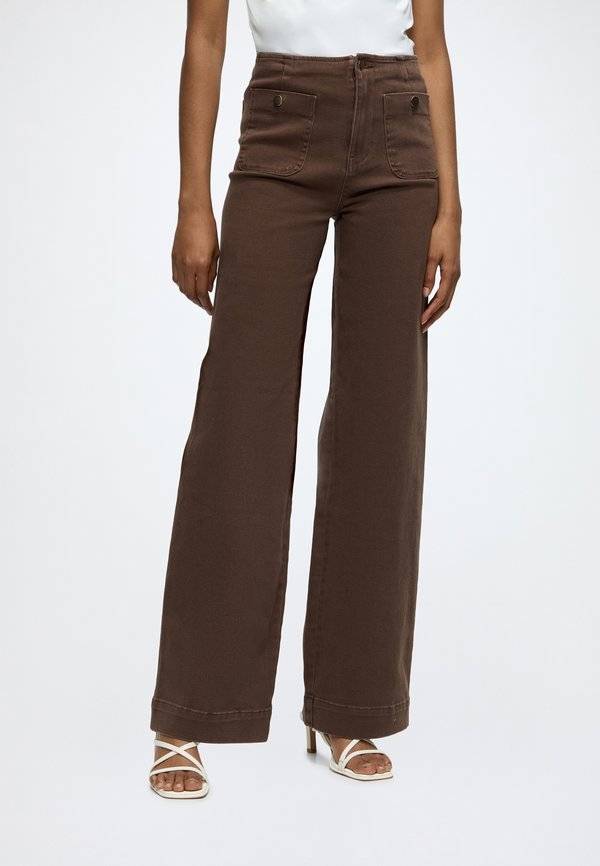 ONLY ONLMADELINE - Wide Leg - chocolate martini