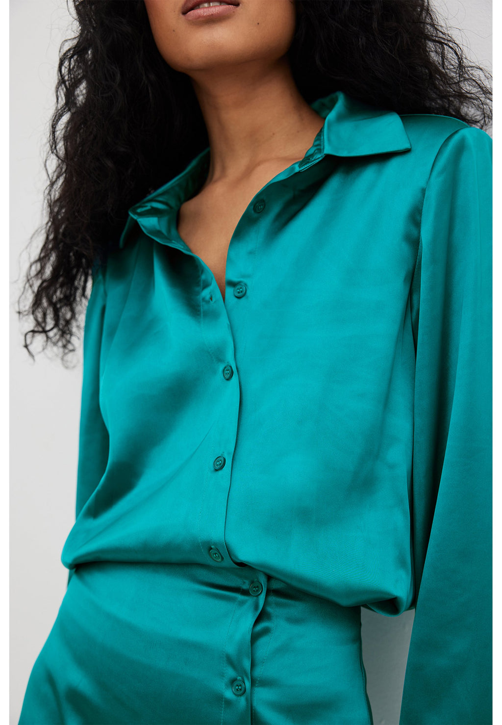 NA-KD JANKA POLLANI LONGSLEEVE SHIRT DRESS