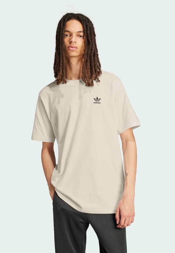 adidas Originals ADIDAS ORIGINALS ESSENTIAL LOOSE SHORT SLEEVES TEE - Basic T-shirt - maroon  white