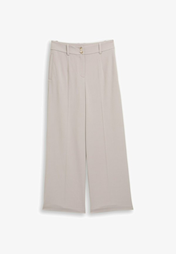 TOM TAILOR TTLEA WIDE - Trousers - dark clouds grey