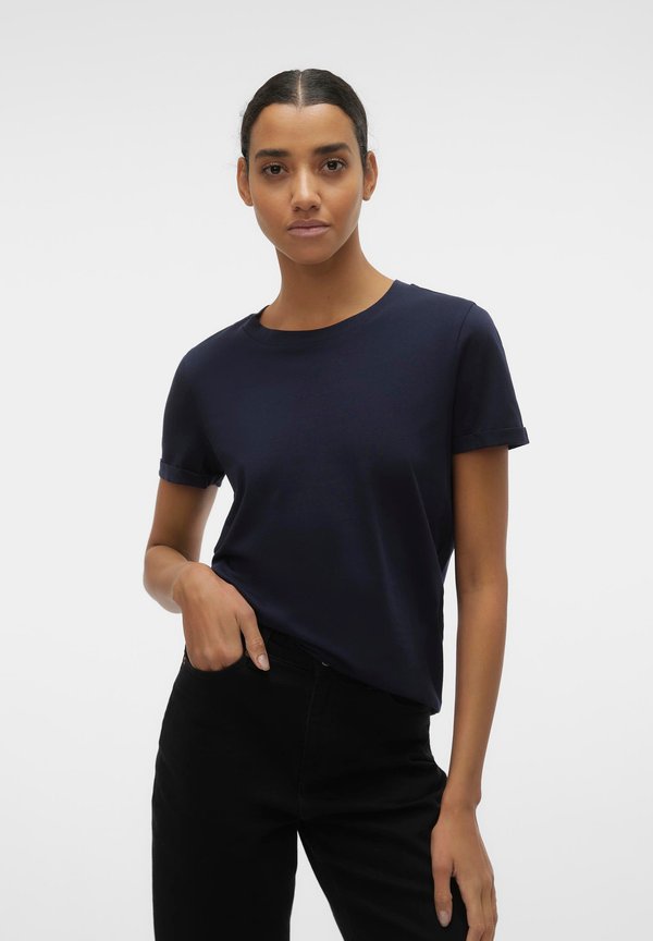 Vero Moda 2ER PACK PAULA - Basic T-shirt - dunkelblau