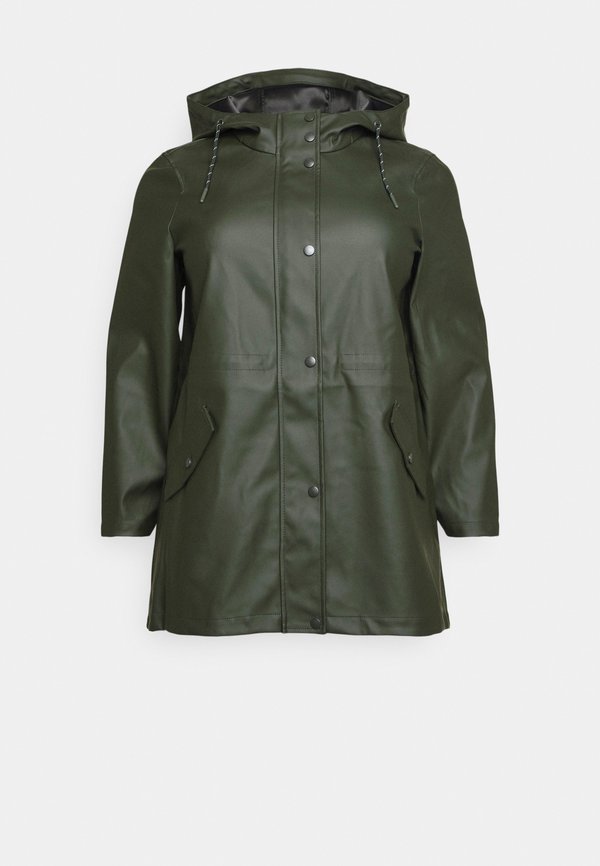 Vero Moda Curve VMCMALOU COATED JACKET - Parka - peat