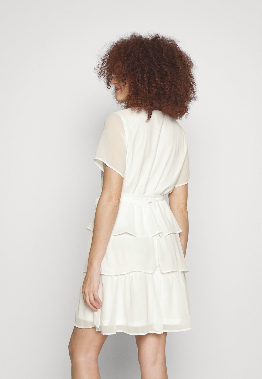 VILA VIURA V NECK SHORT LAYERED DRESS