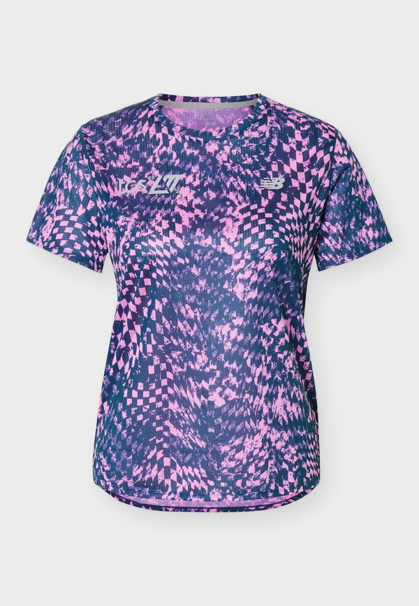 New Balance LONDON EDITION ATHLETICS PRINTED - Sports T-shirt - pink heat