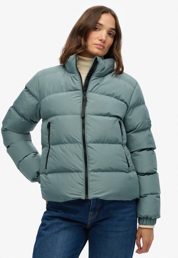 Superdry & Co NON HOODED SPORTS PUFFER  - Winter jacket - goblin blue