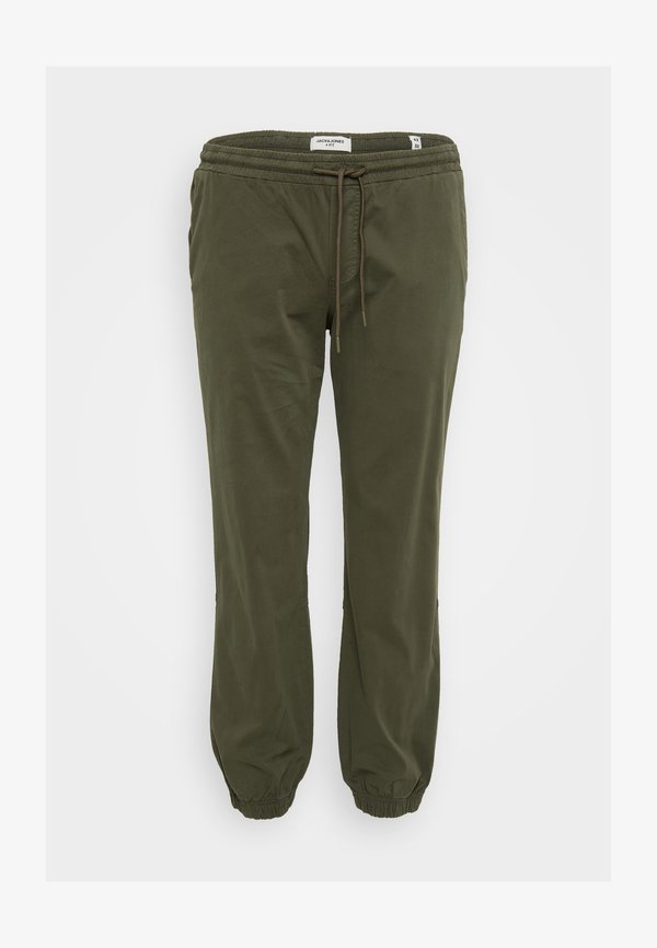 Jack & Jones JPSTKANE TROY CUFFED - Tracksuit bottoms - olive night