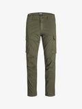 Jack & Jones JPSTACE JJTUCKER AMA TAPERED FIT - Cargo trousers - Green