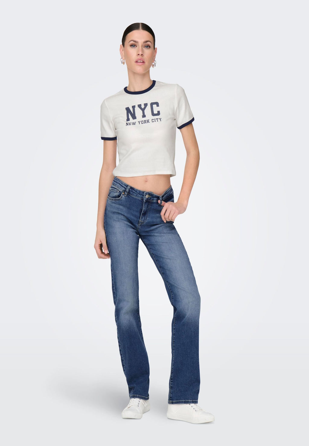 ONLY Slim fit ONLALICIA Mid waist Straight