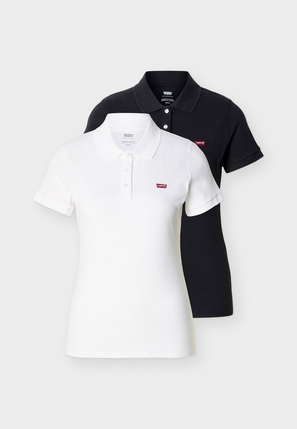 Levi's® 2 PACK - Polo shirt - caviar/white