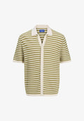 Jack & Jones Knitted Striped Knitted - Shirt - sea salt