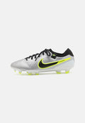Nike Performance TIEMPO LEGEND 10 PRO FG - Firm-ground football boots - metallic silver/black/volt