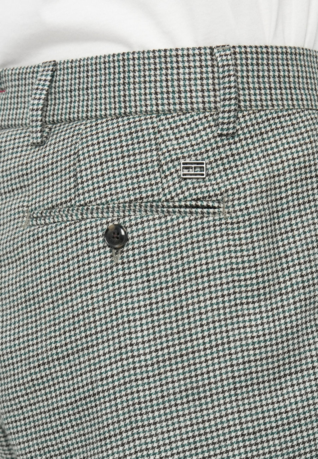 SMART CASUAL PURE WOOL CHECK RELAXED TROUSERS Media 6