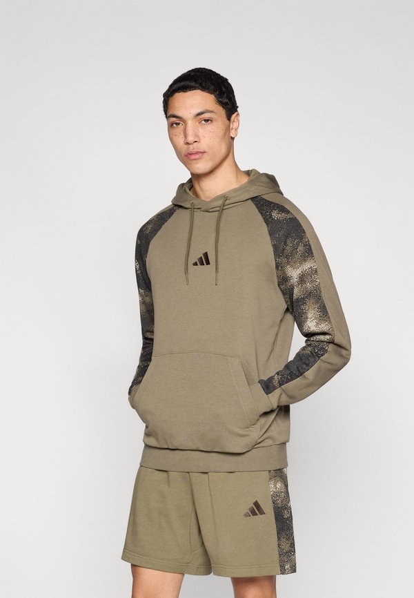 adidas Sportswear CAMO - Hoodie - olive strata/multicolor
