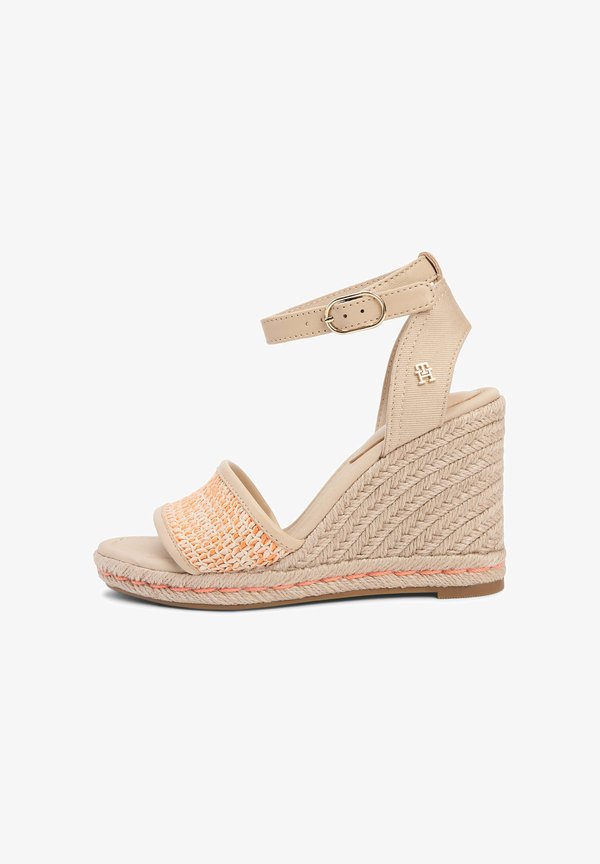 Tommy Hilfiger High heeled sandals - natural orange thunder