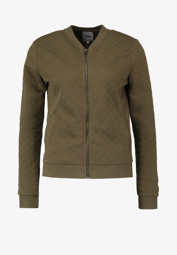 ONLY ONLJOYCE L/S BOMBER SWT NOOS - Zip-up sweatshirt - kalamata
