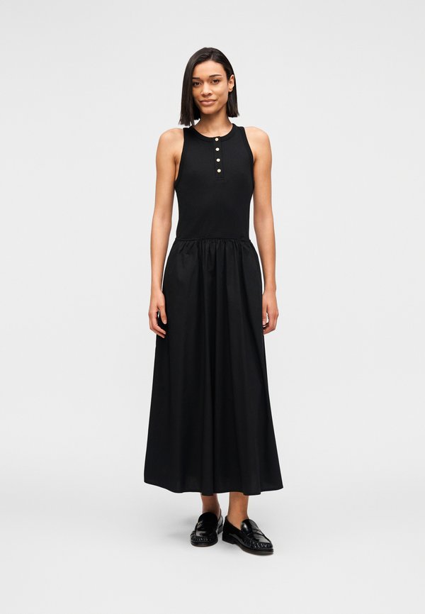 Tommy Hilfiger BUTTON DRESS - Day dress - black