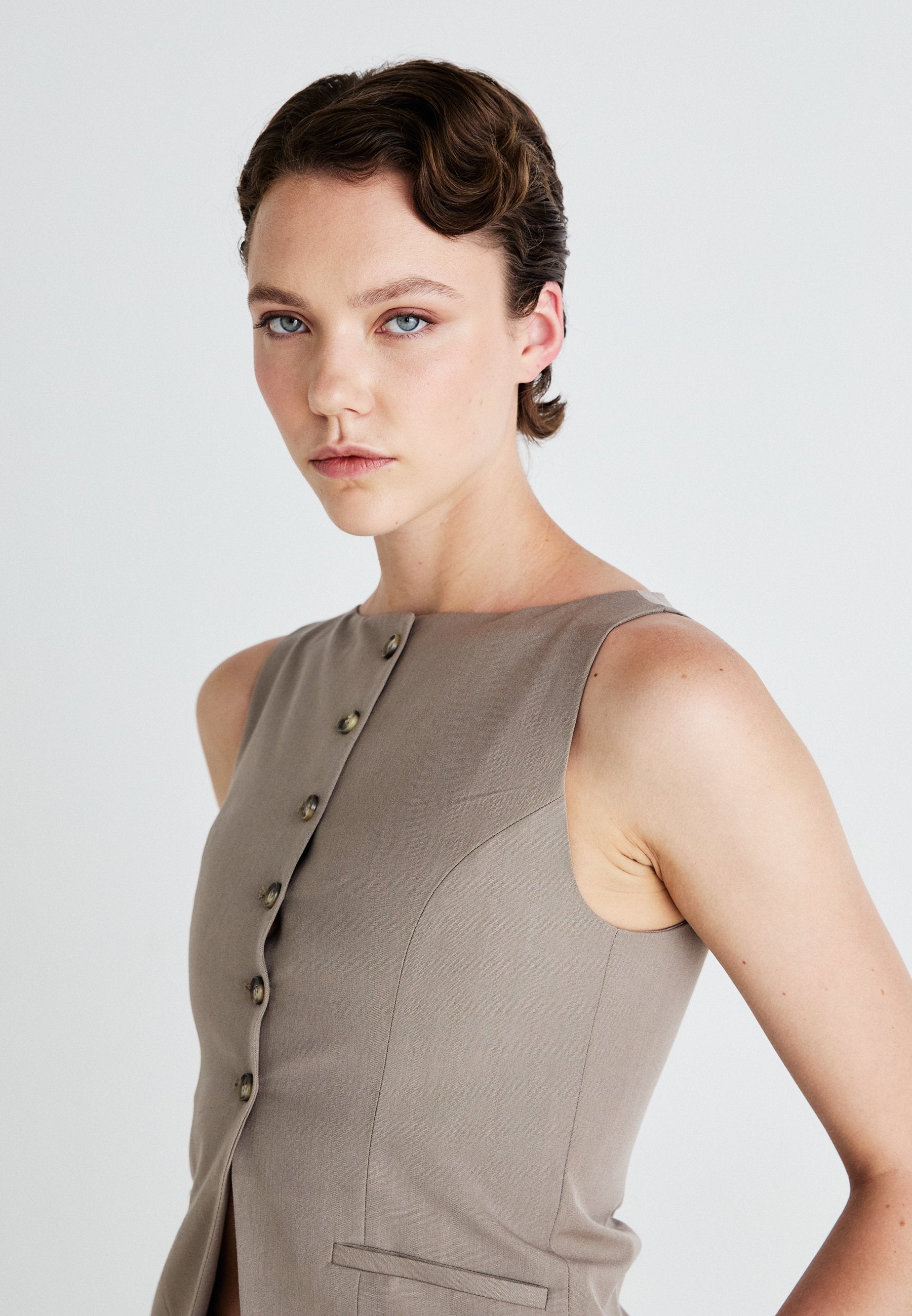 Gina Tricot TAILORED BOATNECK VEST
