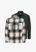 Jack & Jones 2PACK - Shirt - beige grün