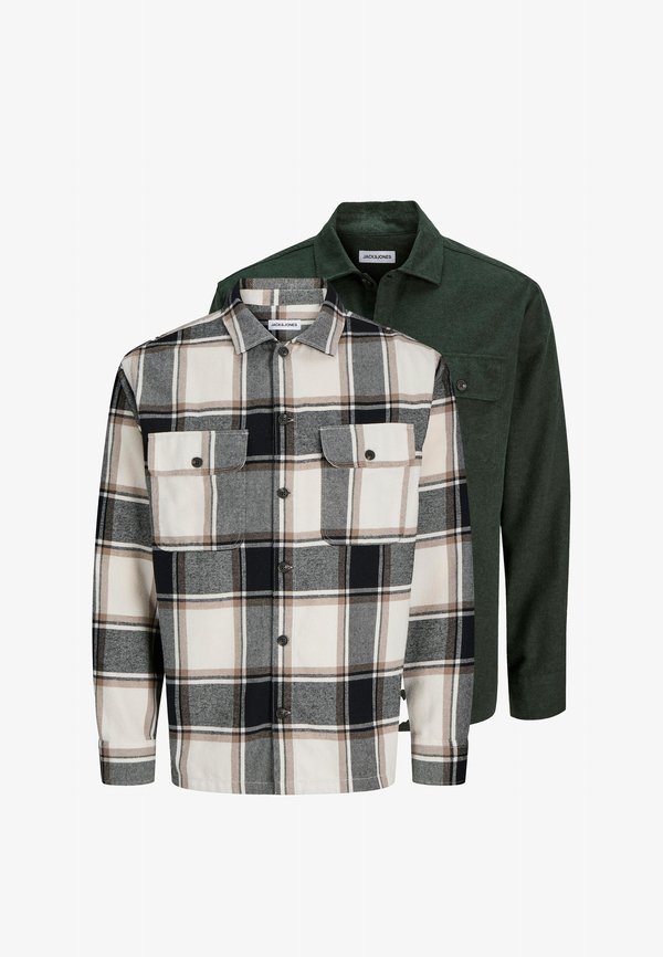 Jack & Jones 2PACK - Shirt - beige grün