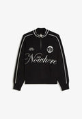 Bershka EMBROIDERED QUARTER - Jumper - black