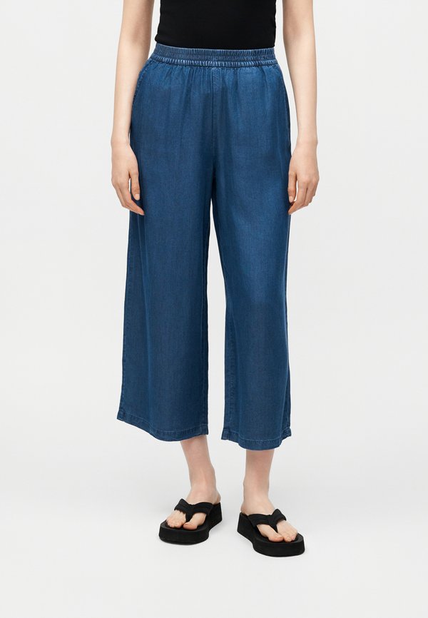 ONLY ONLCHARIS LIFE - Trousers - dark blue denim
