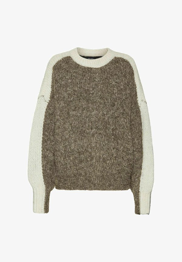 Vero Moda Knitted VMCORDELIA Knitted - Jumper - silver mink