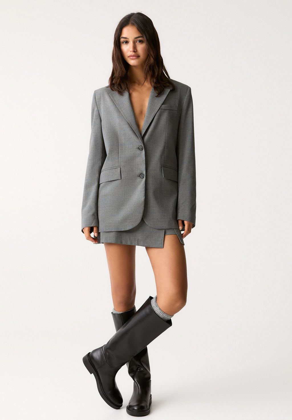 PULL&BEAR CHECK OVERSIZE
