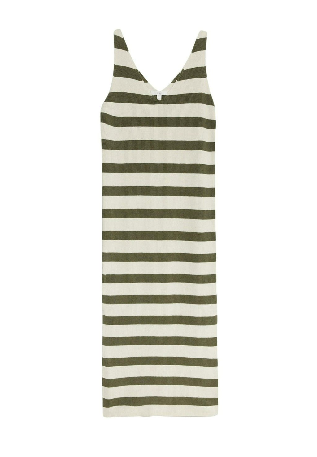 Marks & Spencer STRIPED V-NECK MIDI