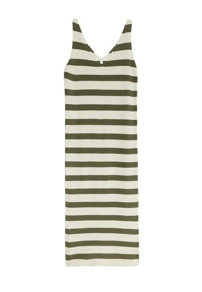 Marks & Spencer STRIPED V-NECK MIDI