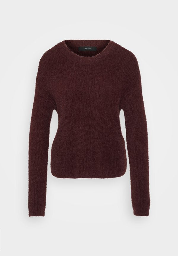 Vero Moda Petite VMPUFF O NECK - Jumper - winetasting