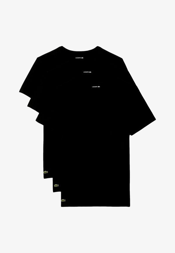 Lacoste 3 PACK - Basic T-shirt - black