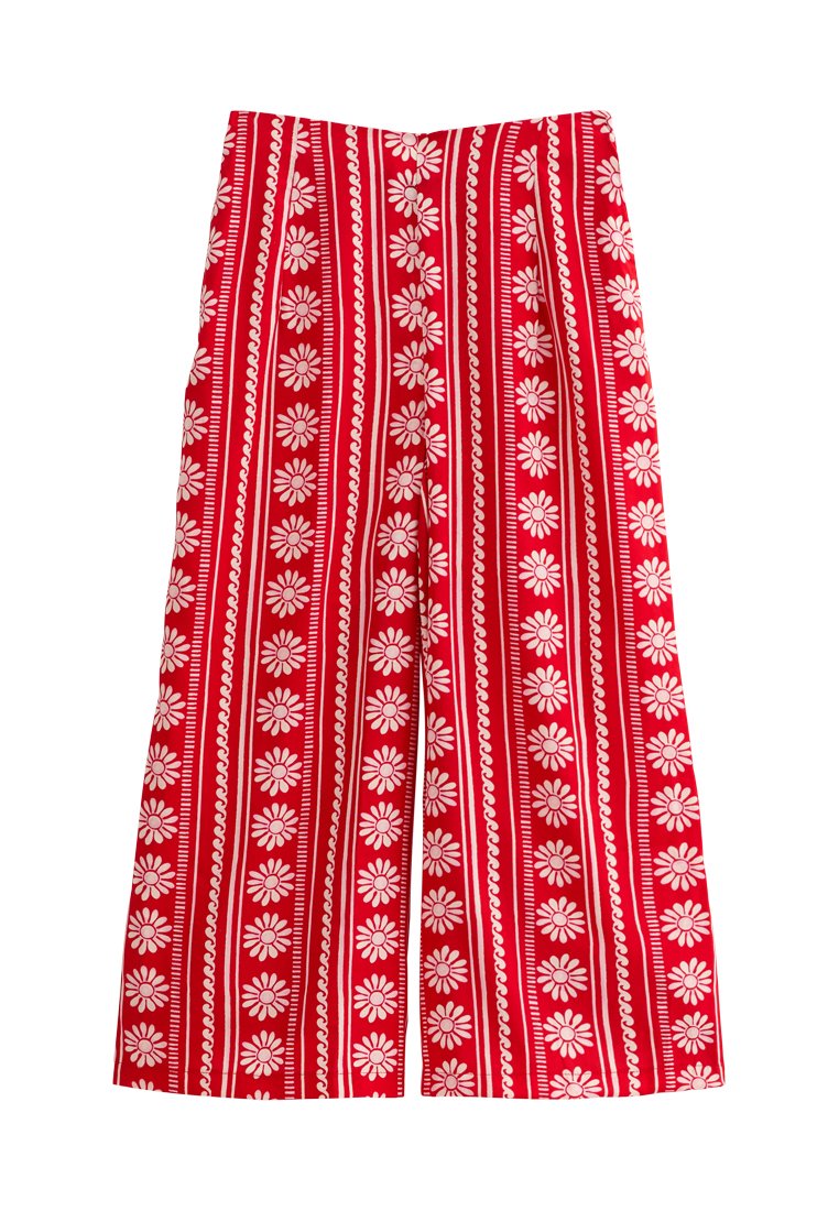 New Look DAISY CHAIN PRINT WIDE LEG CROPPED