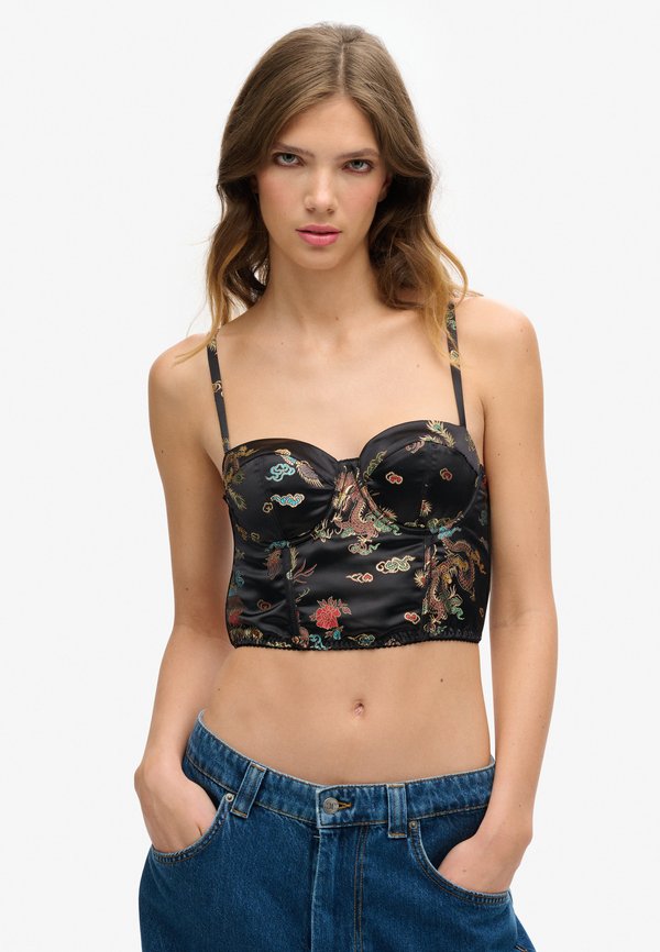 Superdry & Co BROCADE CROP CORSET