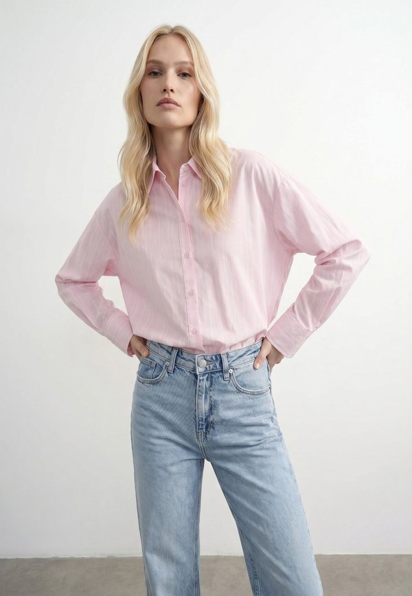 Vero Moda Poplin AWOLIVIA - Button-down blouse - rose shadow