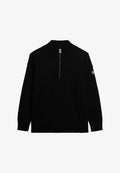 Superdry & Co SLOUCHY HALF ZIP - Jumper - black