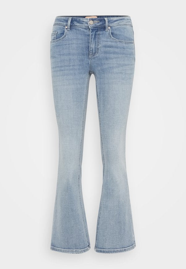 Vero Moda Petite VMFLASH  - Flared Jeans - light blue denim