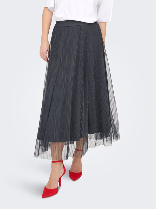 ONLY ONLLAVINA  - A-line skirt - asphalt