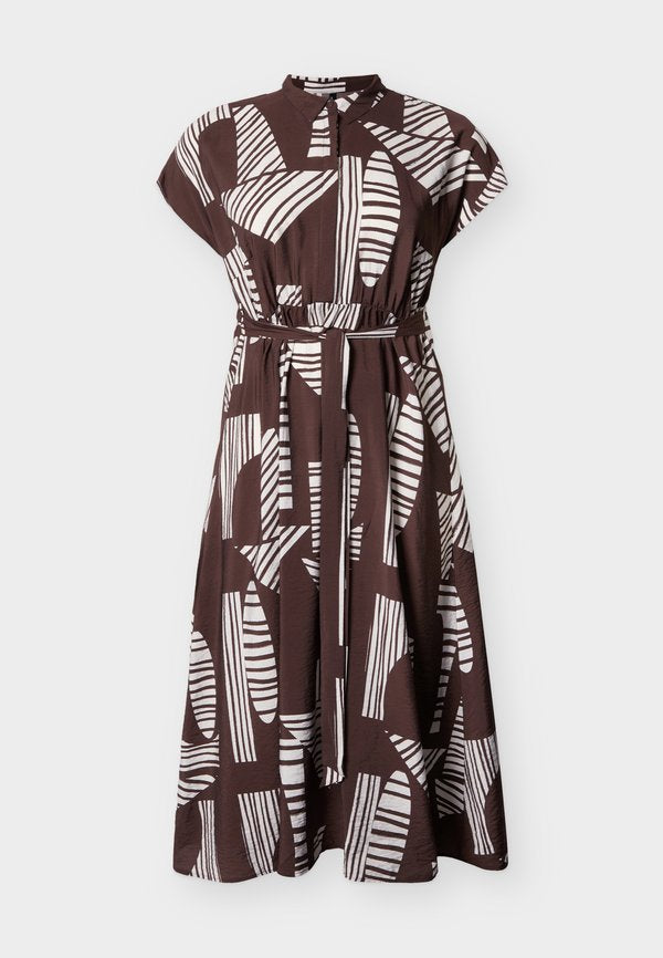 Vero Moda Curve VMCJOSIE Long - Shirt dress - chocolate martini