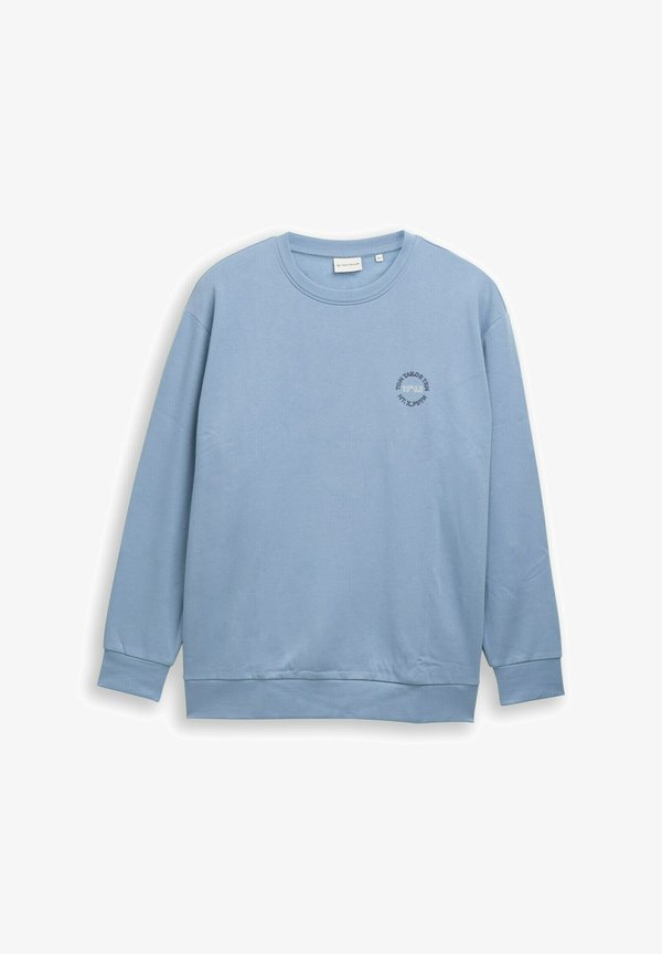 TOM TAILOR PLAIN - Sweatshirt - faded denim blue