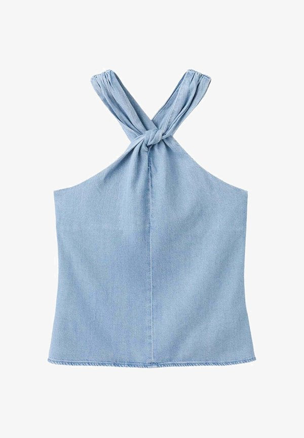 Mango ADULT - Blouse - light blue