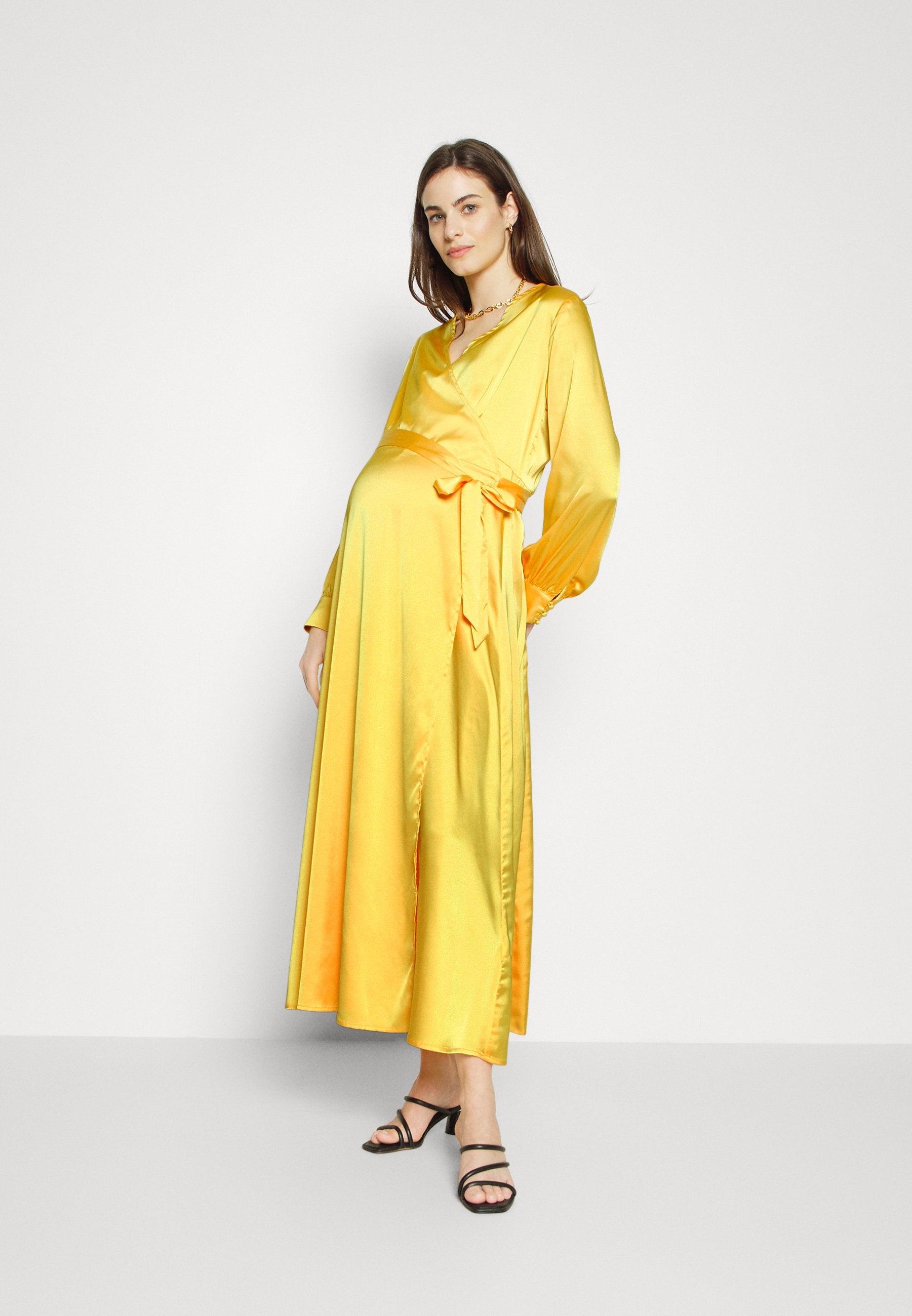 Never Fully Dressed MAMA YELLOW WRAP DRESS