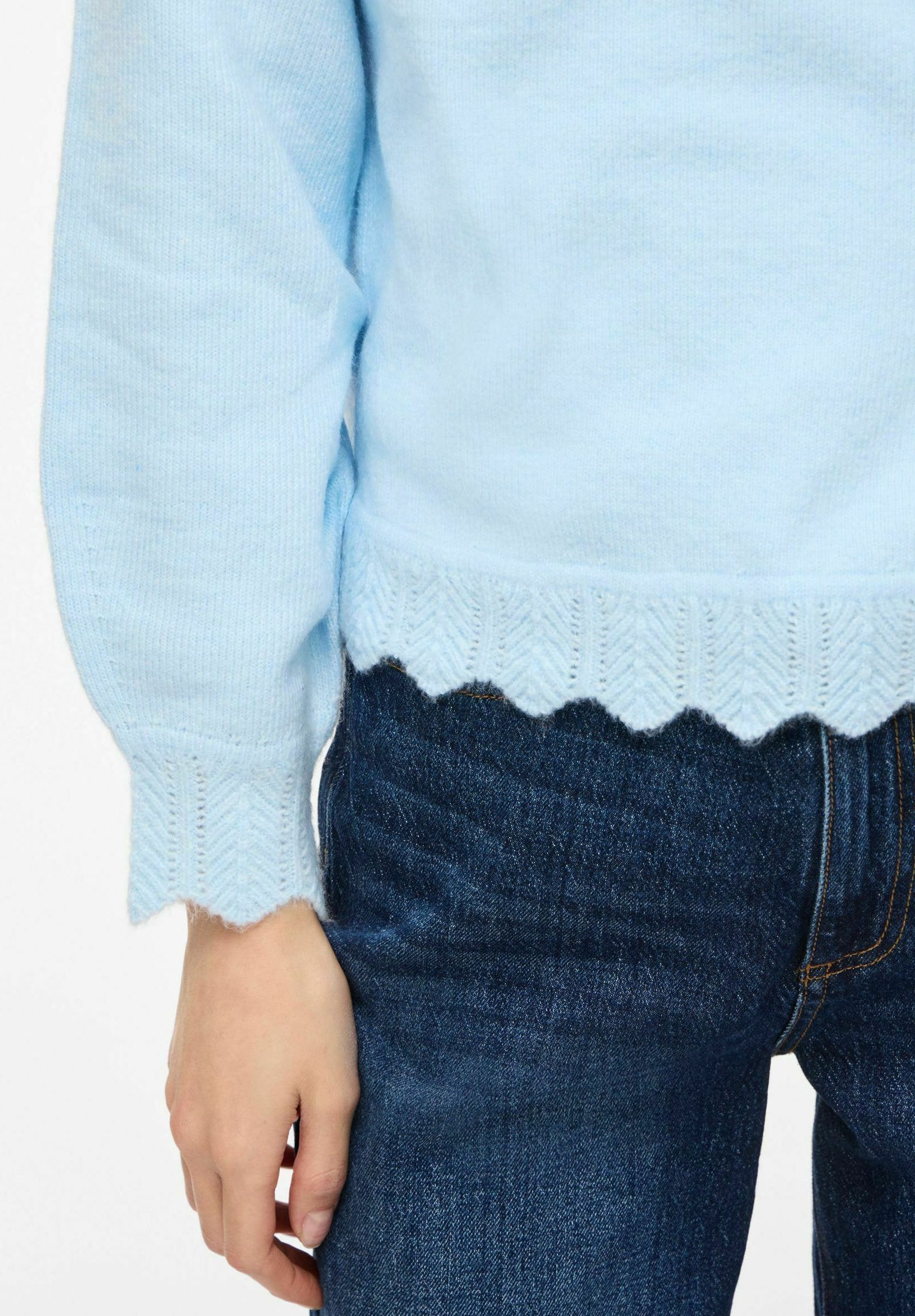 VILA VINIKOLINA O-NECK L/S KNIT TOP - NOOS